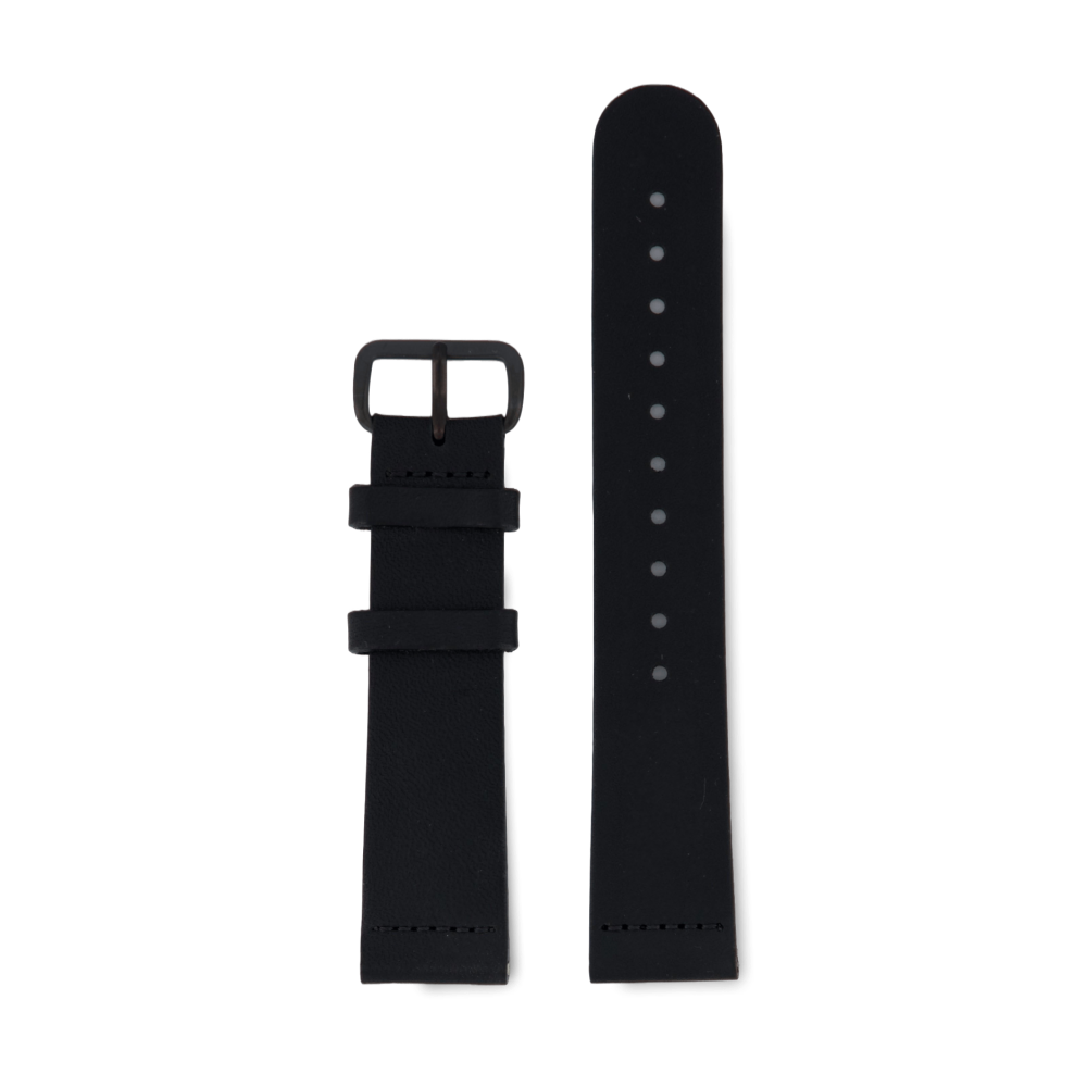 Black Klassisk - Black Italian Leather 20MM
