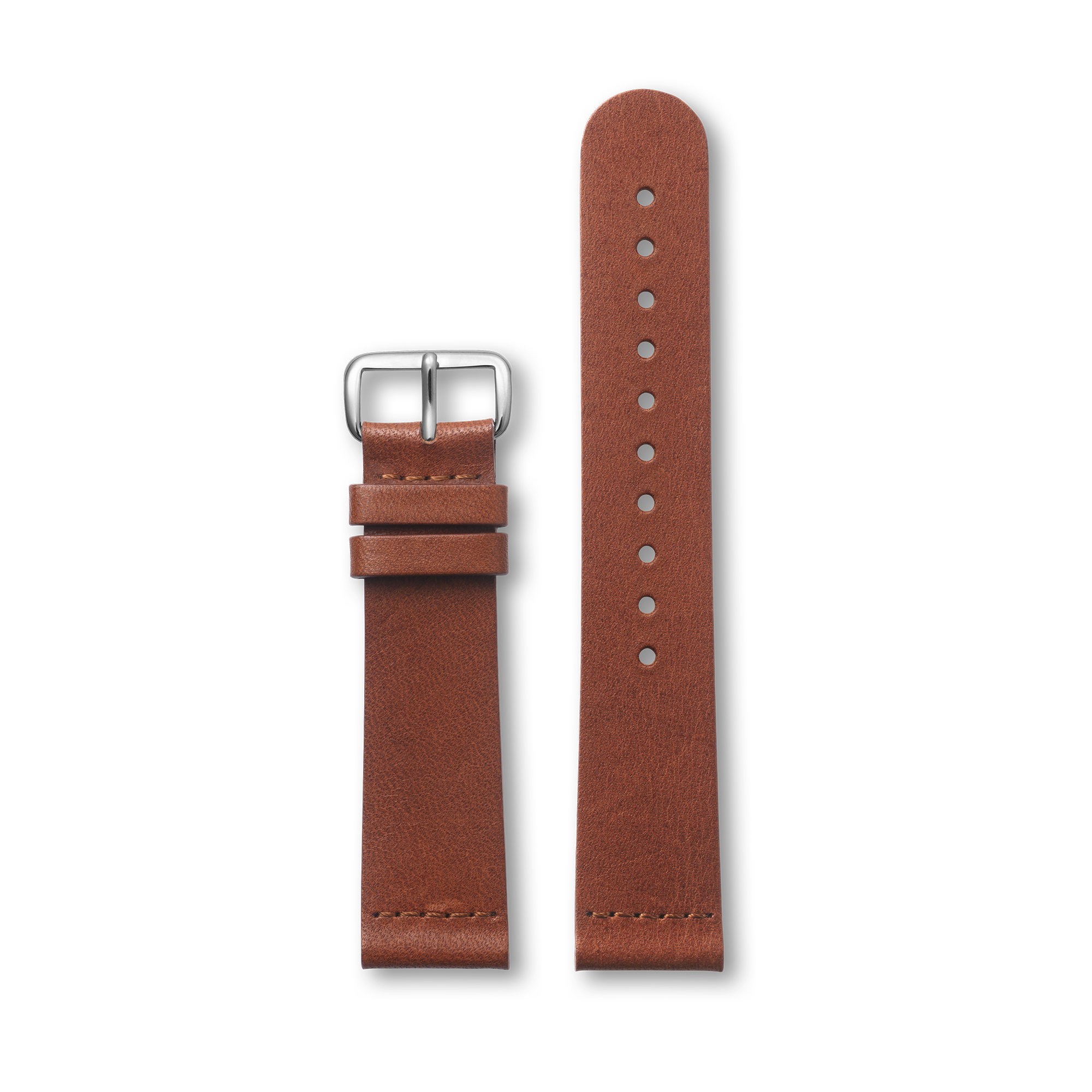 Brown Klassisk - Silver 20MM