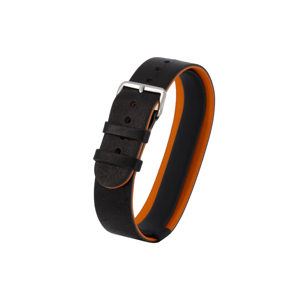 Svart/Orange Mono - Silver 20 MM
